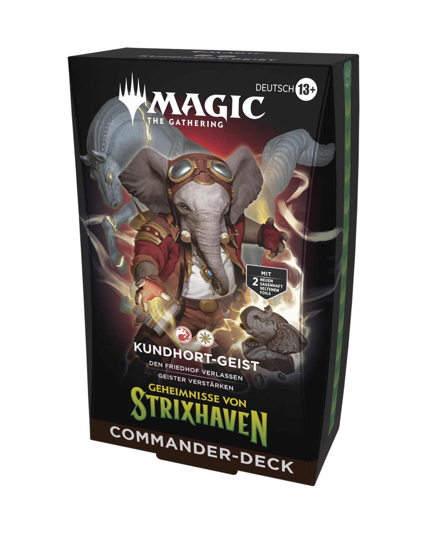 Magic Rot-Weißes Geister Deck Commander spielfertig