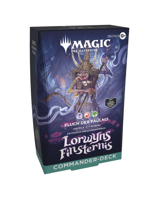Lorwyns Finsternis Commander-Deck Fluch der Fäulnis – linke Seitenansicht des MTG Decks bei TCGMasterPrint