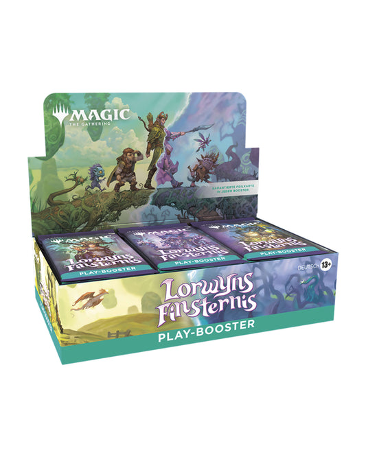 Lorwyns Finsternis Play-Booster-Display – linke Seitenansicht des MTG Displays bei TCGMasterPrint