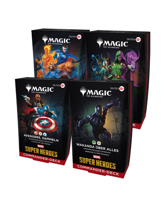 MTG - Marvel Super Heroes Commander-Deck Display (4 Decks) - ENGLISCH