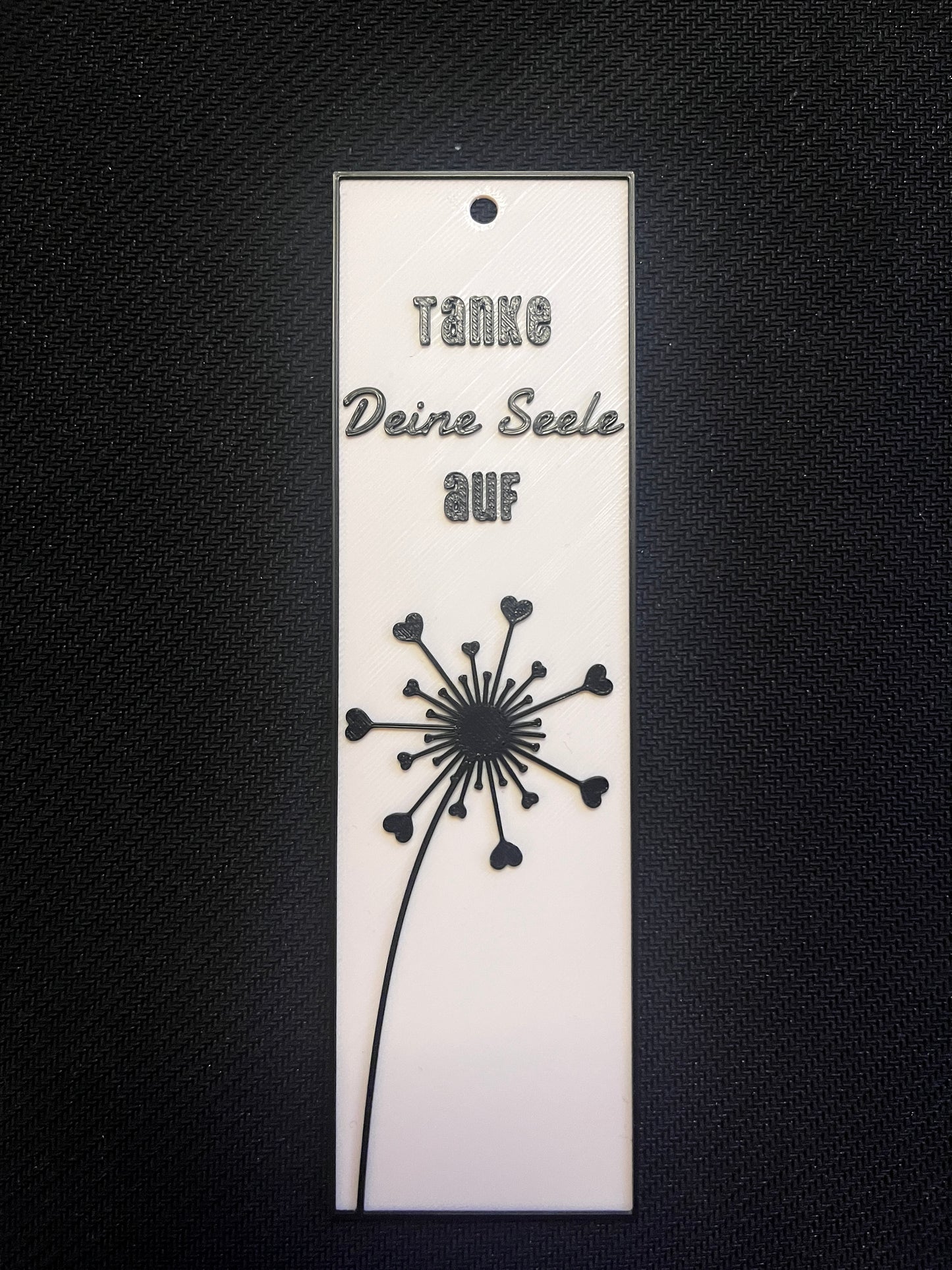 Pusteblume Lesezeichen – „Tanke Deine Seele auf“