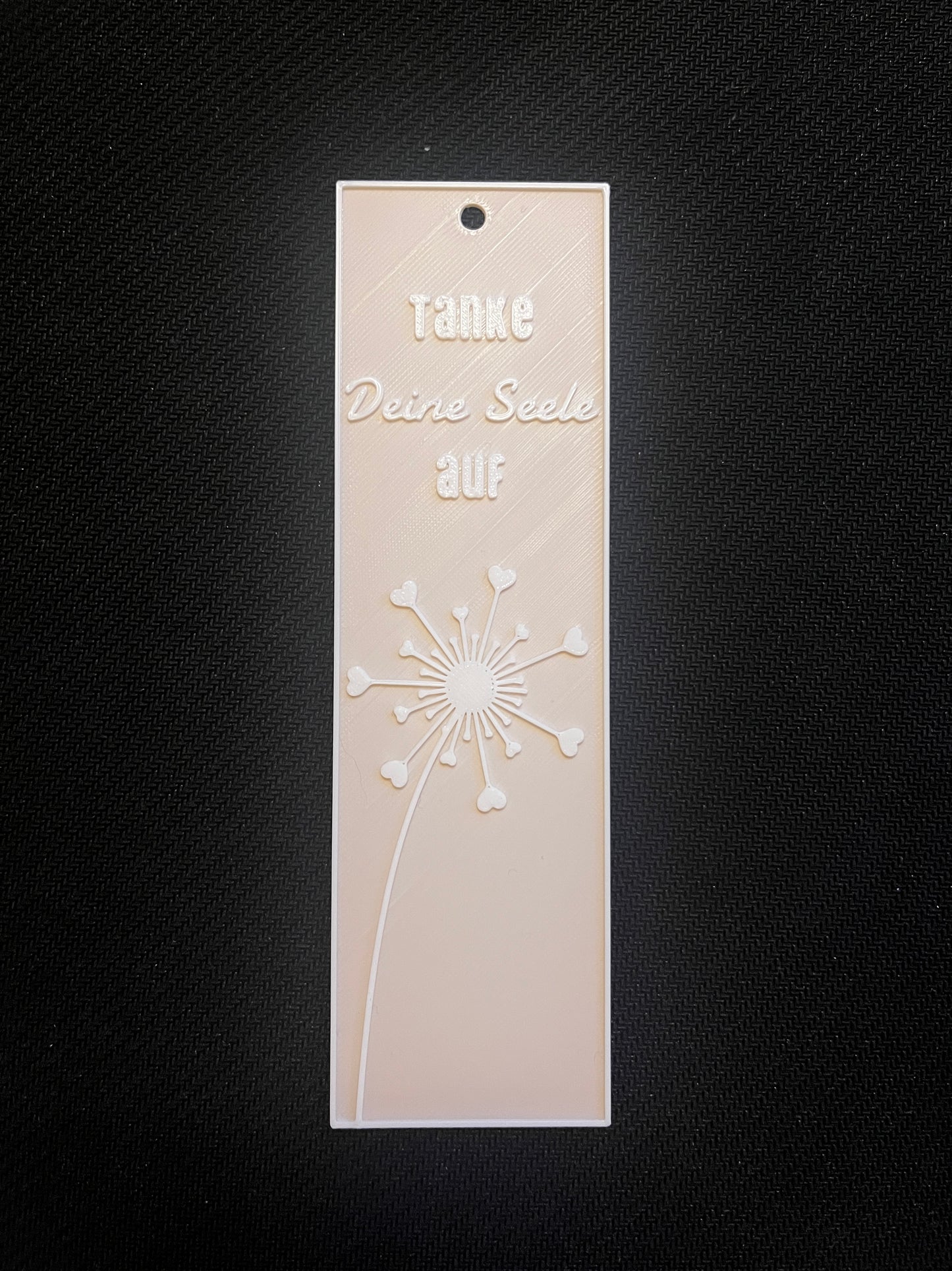 Pusteblume Lesezeichen – „Tanke Deine Seele auf“