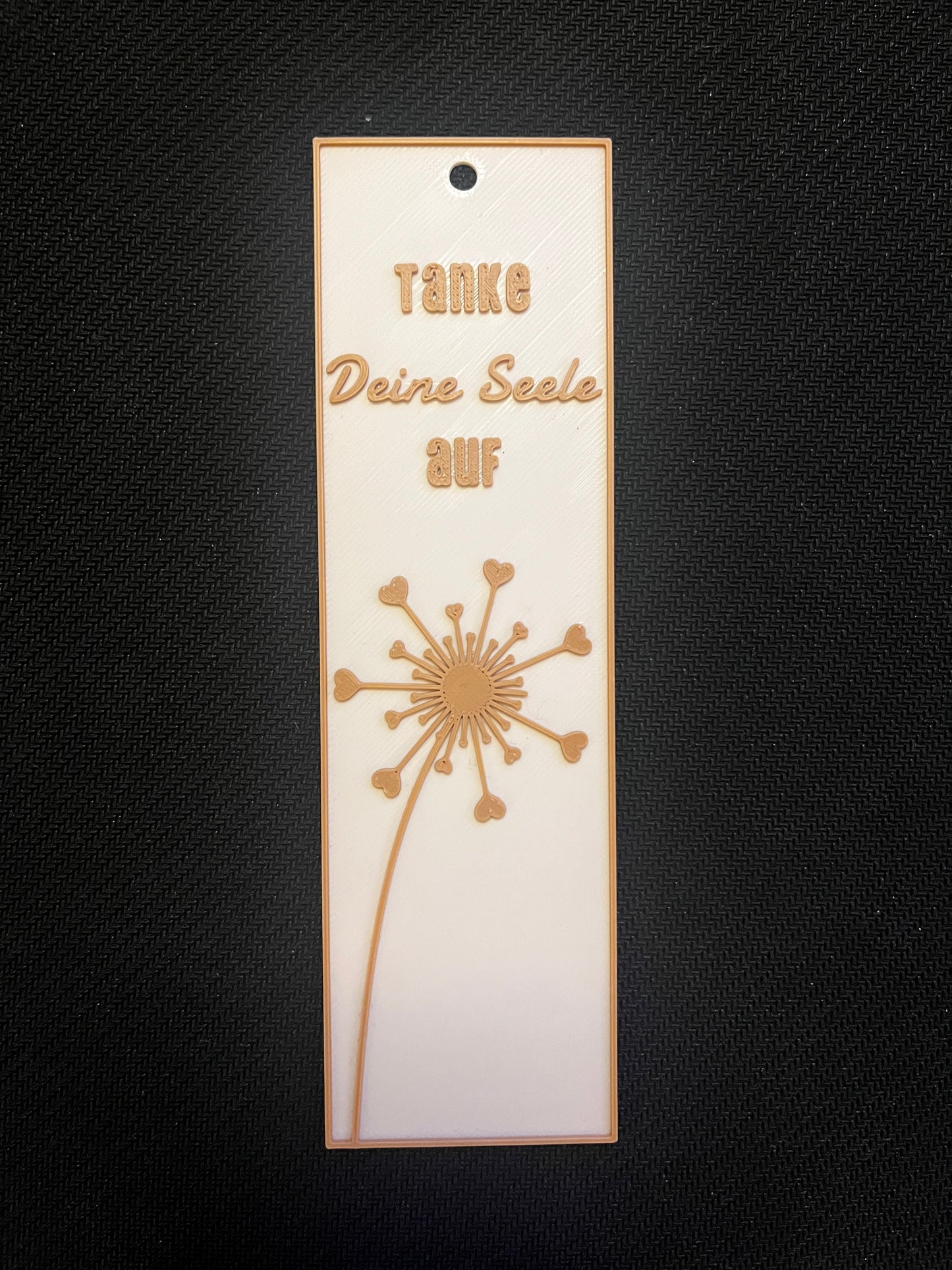 Pusteblume Lesezeichen – „Tanke Deine Seele auf“