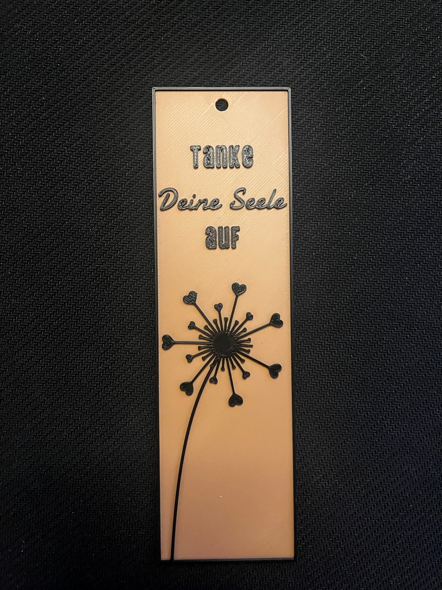 Pusteblume Lesezeichen – „Tanke Deine Seele auf“