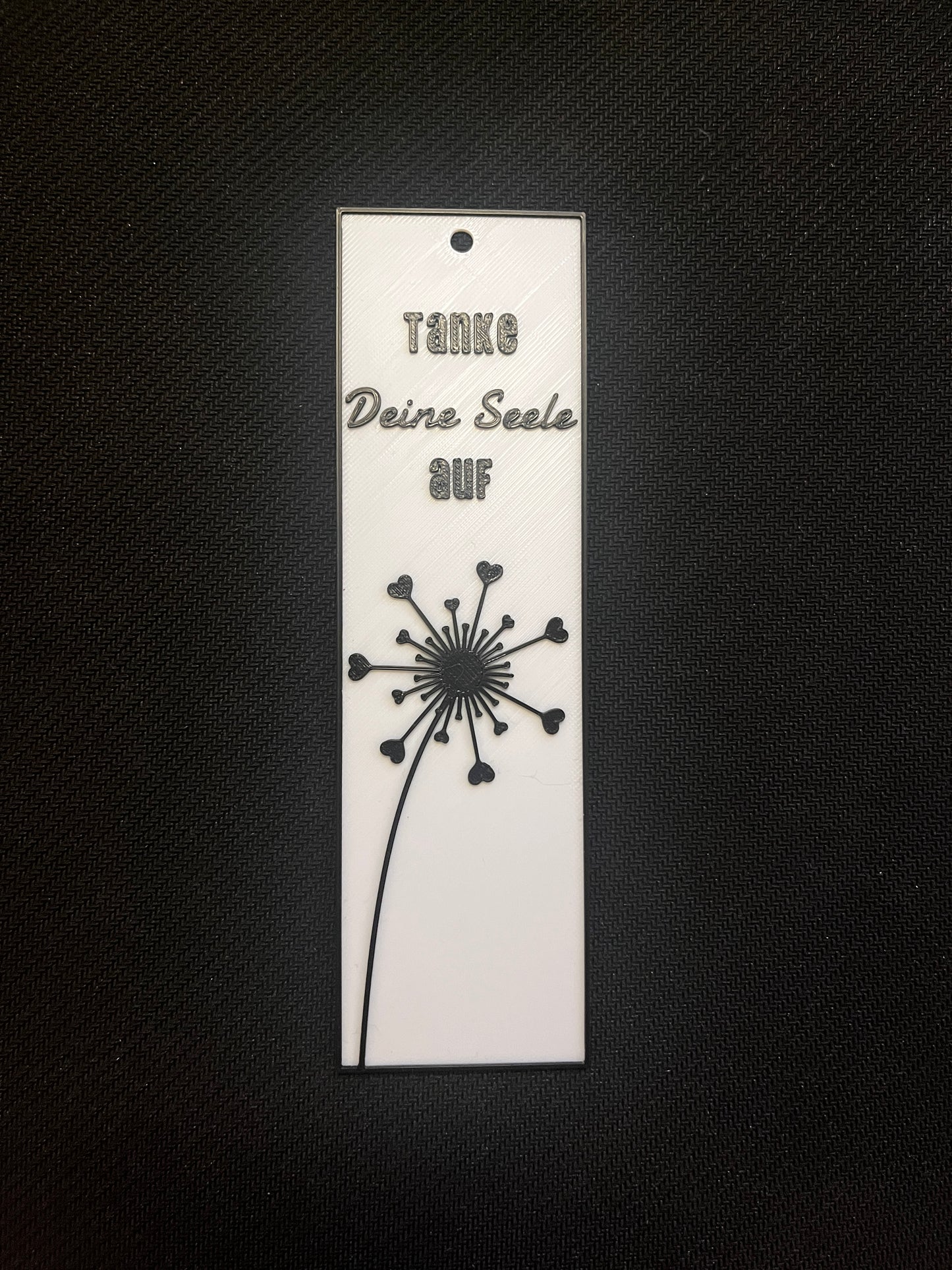 Pusteblume Lesezeichen – „Tanke Deine Seele auf“