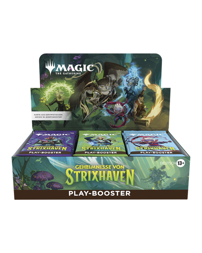 MTG Geheimnisse von Strixhaven Play-Booster Display Box Vorderansicht OVP