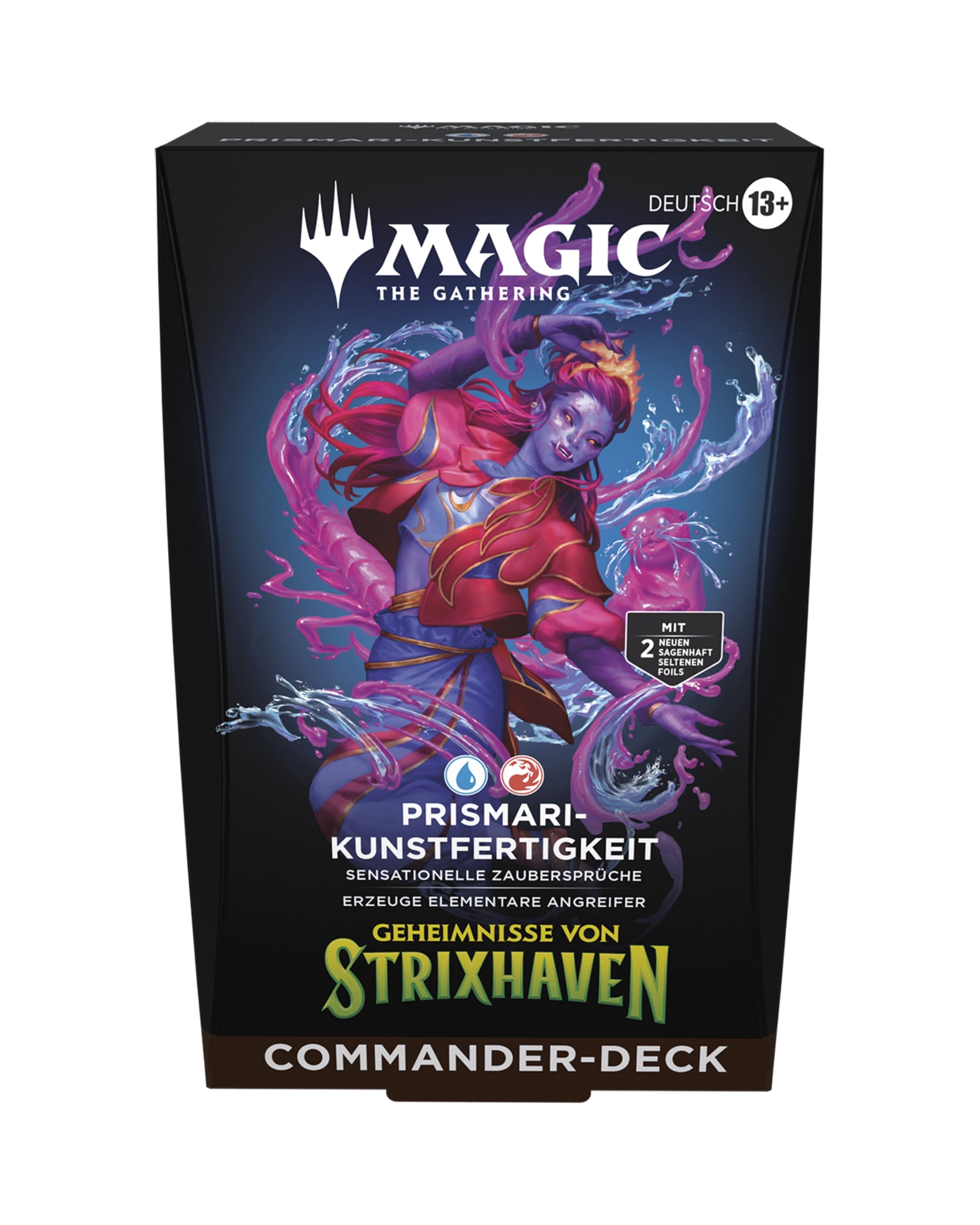 MTG Strixhaven Prismari Kunstfertigkeit Commander Deck Box