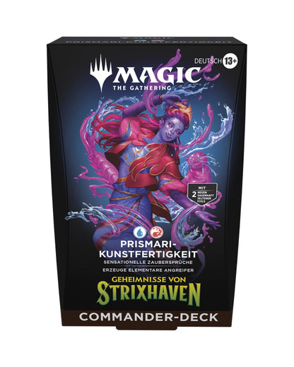 MTG Strixhaven Prismari Kunstfertigkeit Commander Deck Box
