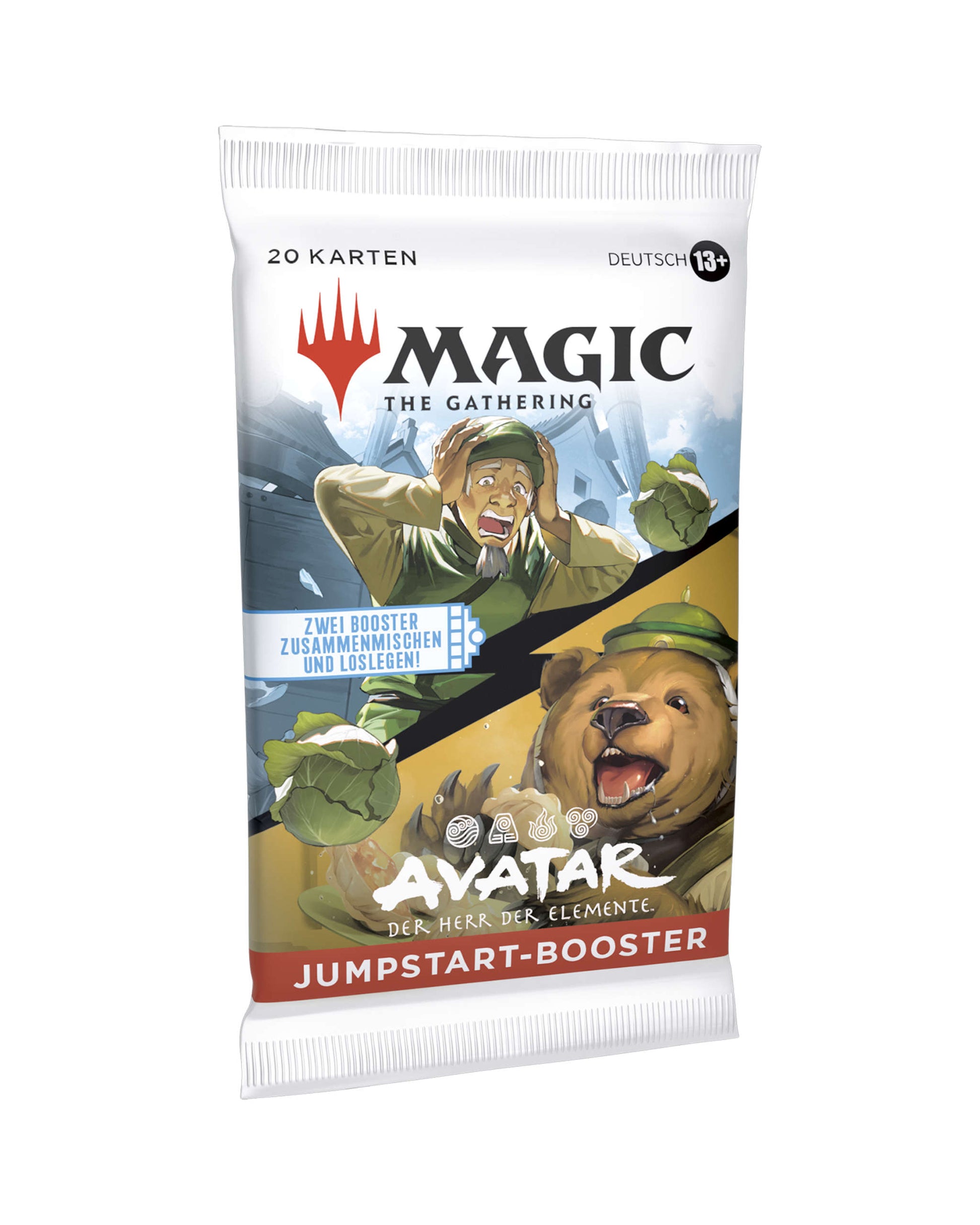Avatar – Der Herr der Elemente Jumpstart-Booster – linke Seitenansicht des MTG Boosters bei TCGMasterPrint
