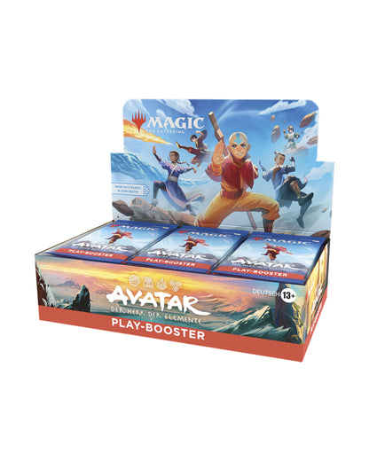 Avatar – Der Herr der Elemente Play-Booster-Display – rechte Seitenansicht des MTG Displays bei TCGMasterPrint
