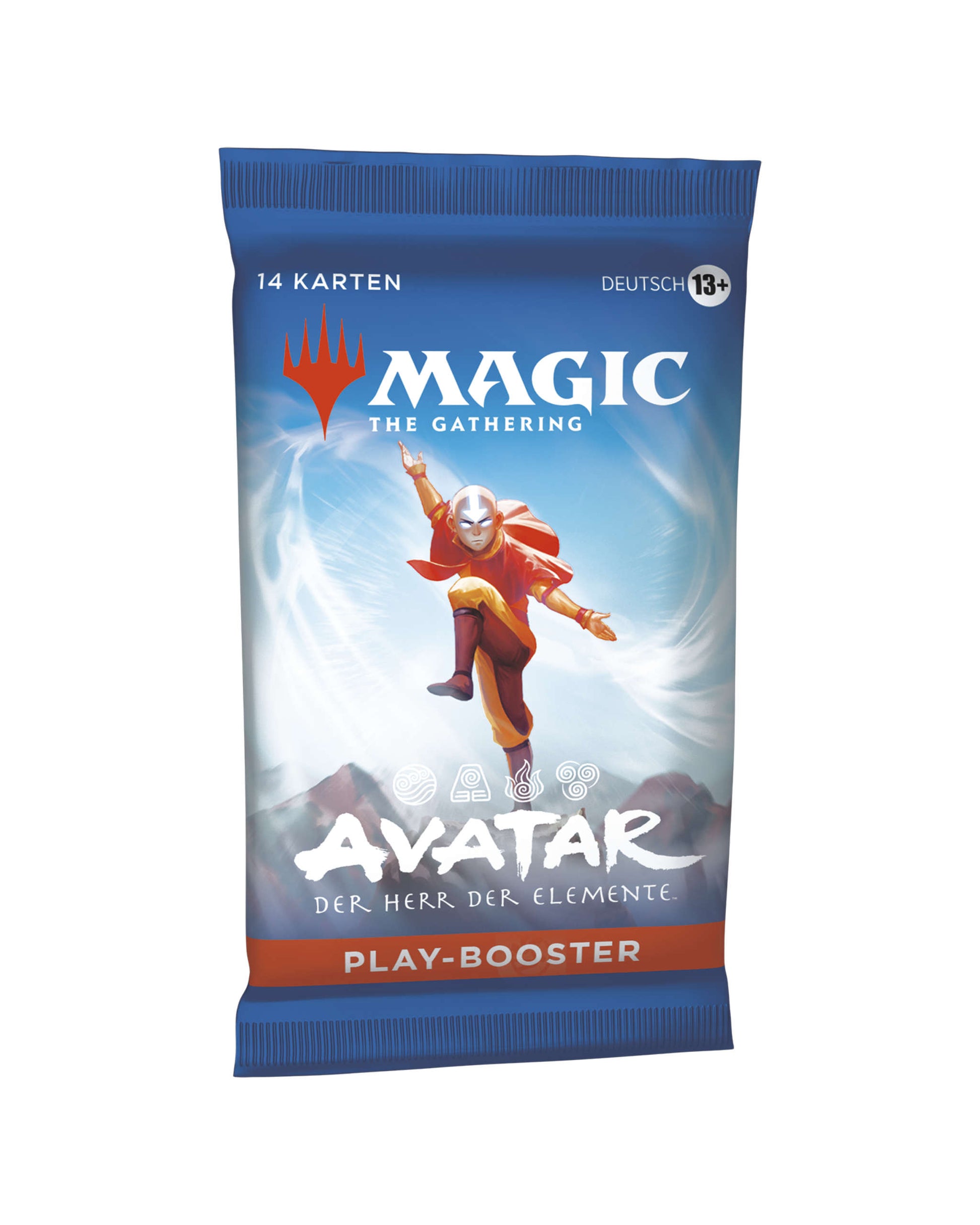 Avatar – Der Herr der Elemente Play-Booster – linke Seitenansicht des MTG Boosters bei TCGMasterPrint
