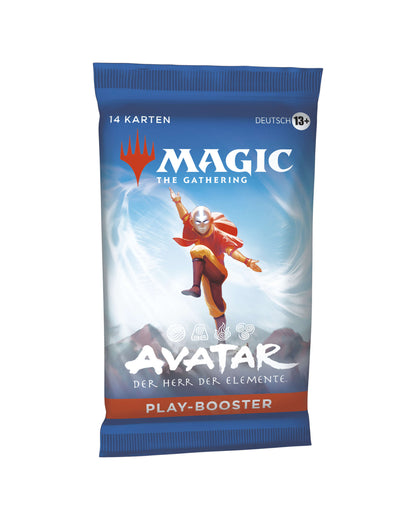 Avatar – Der Herr der Elemente Play-Booster – linke Seitenansicht des MTG Boosters bei TCGMasterPrint
