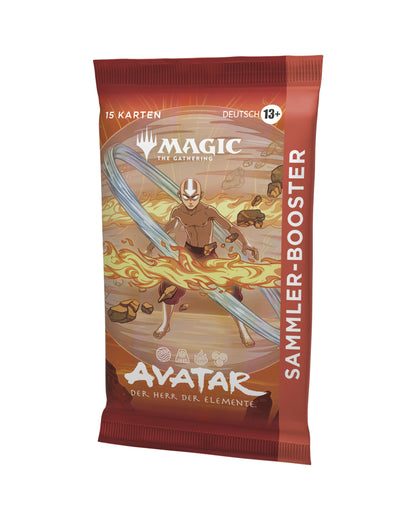 Avatar – Der Herr der Elemente Sammler-Booster – linke Seitenansicht des MTG Collector Boosters bei TCGMasterPrint
