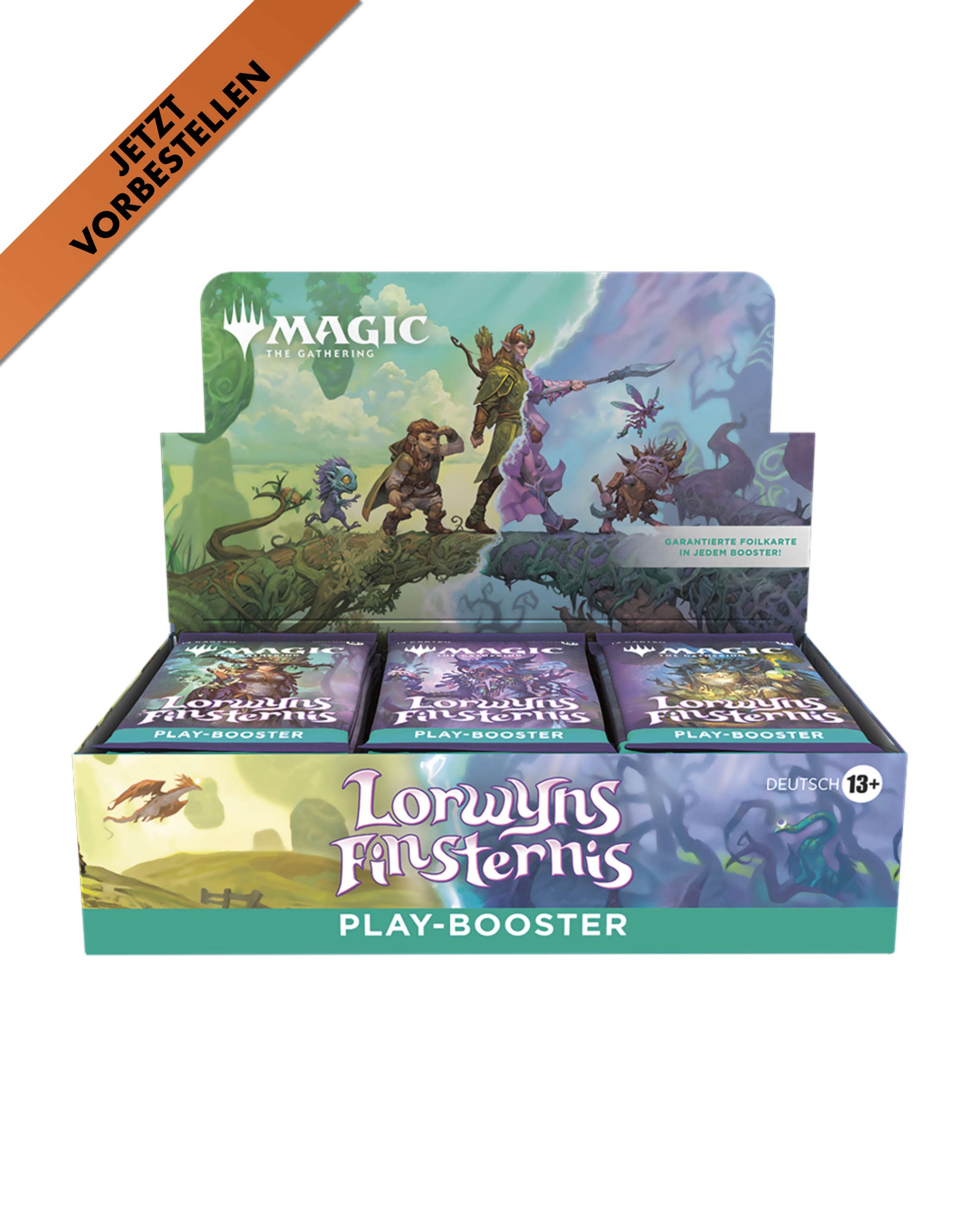 Lorwyns Finsternis Play-Booster-Display – Vorderansicht des Magic: The Gathering Displays bei TCGMasterPrint-vorbestellung
