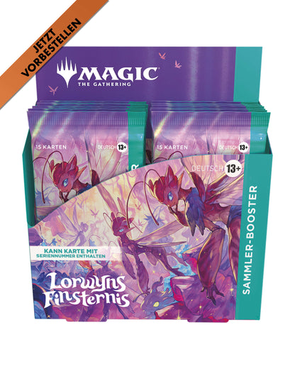 Lorwyns Finsternis Sammler-Booster-Display – Vorderansicht des Magic: The Gathering Collector Displays bei TCGMasterPrint-Vorbestellung