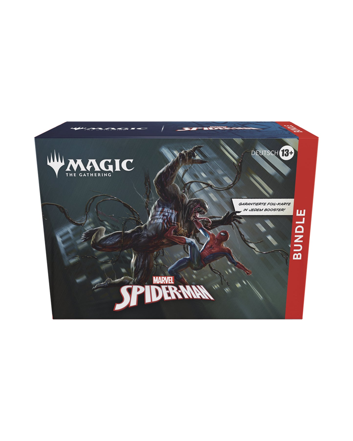 Marvel’s Spider-Man Bundle – Vorderansicht des offiziellen Magic: The Gathering Bundles bei TCGMasterPrint