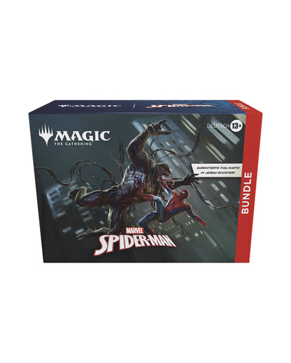 Marvel’s Spider-Man Bundle – Vorderansicht des offiziellen Magic: The Gathering Bundles bei TCGMasterPrint
