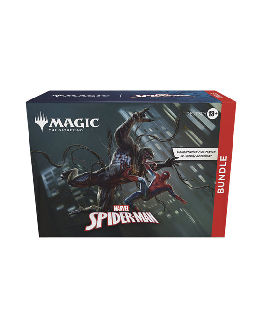 Marvel’s Spider-Man Bundle – Vorderansicht des offiziellen Magic: The Gathering Bundles bei TCGMasterPrint
