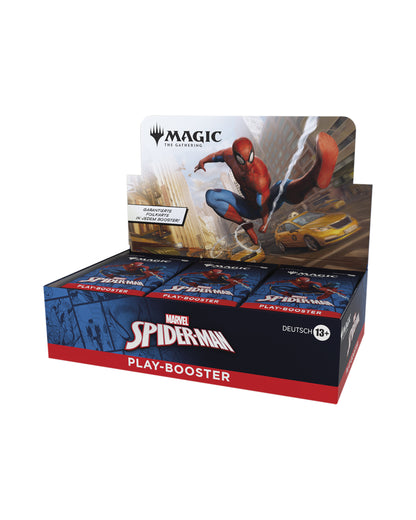 Marvel’s Spider-Man Play-Booster-Display für Magic: The Gathering – offizielles TCG-Set bei TCGMasterPrint-Seitenansicht-rechts